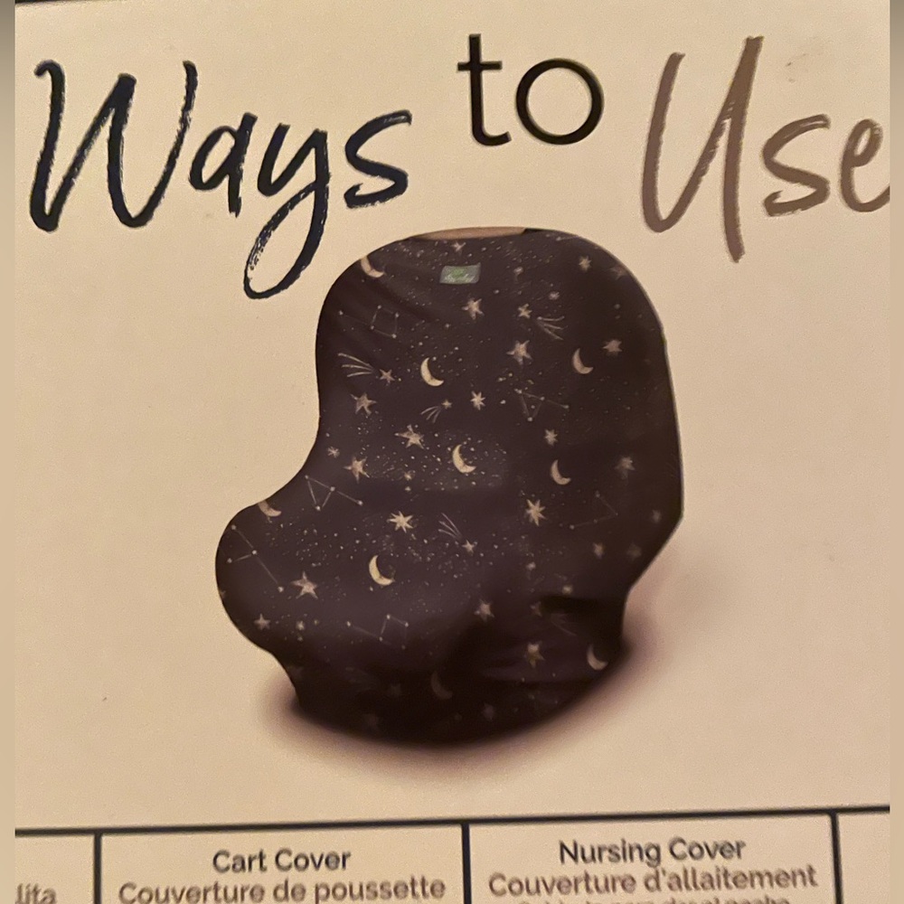 Itzy Ritzy Multi-Use Cover with Starry Night Design - Picture 5 of 5